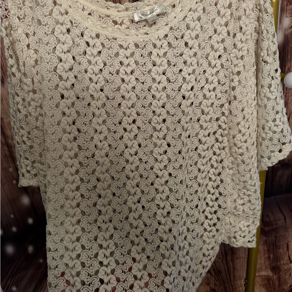 Dressbarn Cream Knit Blouse - Picture 2 of 6
